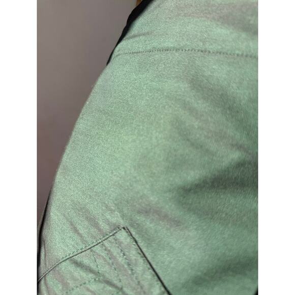 Vintage Valmeline Green Belted Trench Coat Unique Statement Retro size XL - Picture 7 of 7